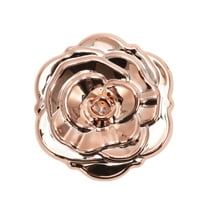 Unique Bargains Durable Makeup Mirror Chrome Rose Gold Tone 1 Pc