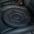 thumbnail image 3 of Muellery Swivel Seat Cushion 360 Degree Pivot Disc Rotating Car Cushion Chair Pad Black TPYU113386, 3 of 8