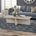 thumbnail image 4 of Evelyn&Zoe Wide Alder Scandinavian Fiberboard Coffee Table, White, 4 of 7