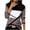 #1-Gray, variant on Pntutb Ladies Clothes,Womens Tops Print Round Neck Patchwork Pullover Blouses T-Shirt