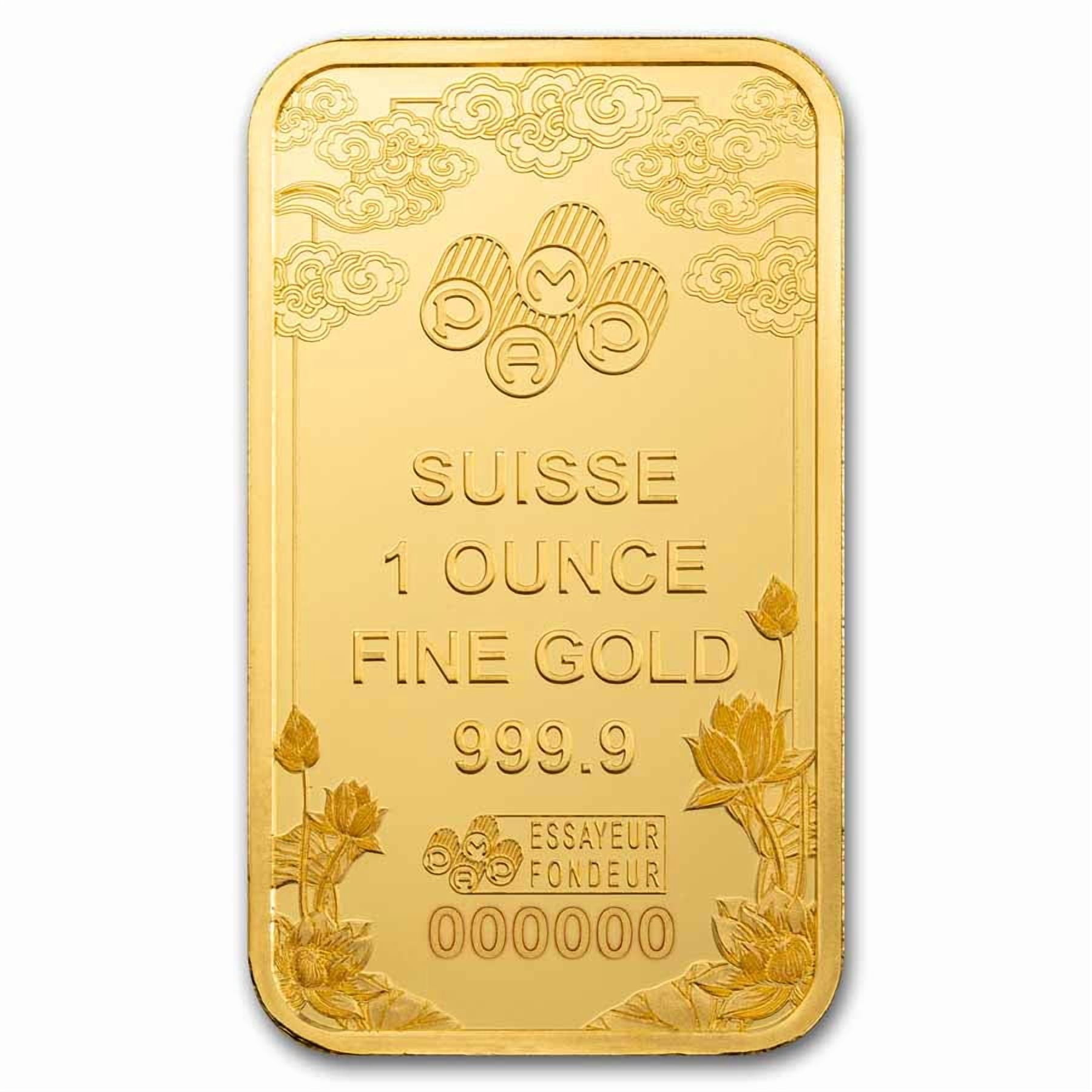 2025 1 oz Gold Bar – PAMP Good Luck Yellow Dragon (Assay)