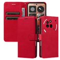 thumbnail image 1 of Wallet Case for Nothing Phone 3A Pro Flip Cover with Card Slots, Magnetic Stand & Strap Red, 1 of 5