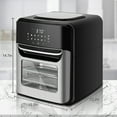 thumbnail image 4 of TOYTEXX 12.7Qt 2-Basket Air Fryer, Stainless Steel Convection Oven, Black - LED Touch Screen, View Window, 4 of 7