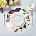 thumbnail image 5 of 15.4inch Round Placemats, DIY Printing Design, Suitable for Kitchen, Table Party Decoration Beautiful Butterfly, 5 of 7