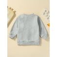 thumbnail image 3 of Wassery Baby Boys Sweatshirt Long Sleeve Crew Neck Letters Print Pullover Tops 6M 12M 18M 24M 3T Toddler Boys Halloween Clothes, 3 of 9
