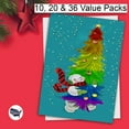 thumbnail image 4 of Snowman Rainbow Tree LGBTQ+ Christmas Holiday Greeting Cards | 20 Pack Bulk Set (4x6), 4 of 6
