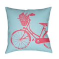 thumbnail image 2 of Surya LIL014-1818 Bicycle 18 x 18 x 4 in. Throw Pillow - Medium, 2 of 2