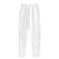 thumbnail image 6 of Ruyang Girls Athletic Pants Boys Plain School Joggers Drawstring Pockets Thick Elastic Waist Sweatpants Fall Winter, 6 of 7