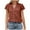 Orange-06, variant on Mittory Womens Summer Tops Trendy Short Sleeve Shirts Spring Clothes V Neck Tshirts Fashion Blouses Casual Tunics