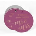 thumbnail image 2 of Inkdotpot 50 Pack Thank You From The New Wedding Favor Paper Tags Craft Real Rose Gold Foil Hang Tags, 2 of 6