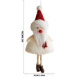 thumbnail image 3 of Feledorashia Christmas Plush Doll Ornament, Stuffed Holiday Tree Pendant, Soft Winter Character with Knit Details and Attached Hanging Loop, Cozy Decoration for Branches Garlands Shelves and Mantels, 3 of 6