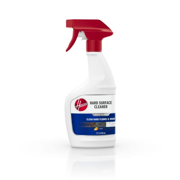 Hoover All Purpose Hard Surface Cleaner, Citrus Scent, for Countertops, Hard Floors, and Tables, Ready to Use, Streak-Free, AH31603, 22 oz.