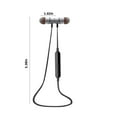 thumbnail image 3 of Noise Cancelling Headphones Sports Bluetooth Headset HiFi Sound Quality Hanging Neck Lightweight Magnetic Suction Function In-ear Type Remote Control Photo TPE Noodle Flat Line Waterproof Earplugs, 3 of 6