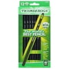 Ticonderoga Number 2 Soft Pencils, Wood-Cased Graphite Black Pencil, 12 Count
