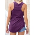 thumbnail image 2 of Langwyqu Sleeveless V-Neck Tank Tops Women Casual Solid Color Camisole Vest Shirt With Pocket, 2 of 3