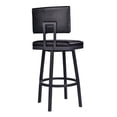 thumbnail image 5 of Home Square 26" Faux Leather Barstool with Steel Legs in Black - Set of 3, 5 of 5