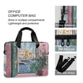 thumbnail image 4 of FORMRS 16" Laptop Bag Carrying Sleeve Case with Handle Travel Shoulder Briefcase, Green Window Sea, 4 of 8