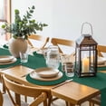 thumbnail image 6 of Dark Green Plaid Round 13 Inch Placemats Set of 8, Country Vintage Abstract Striped Lattice HeatResistant Non Slip Place Mats for Dining Table, Wipeable Braided Kitchen Table Mats for Housewarming, 6 of 9