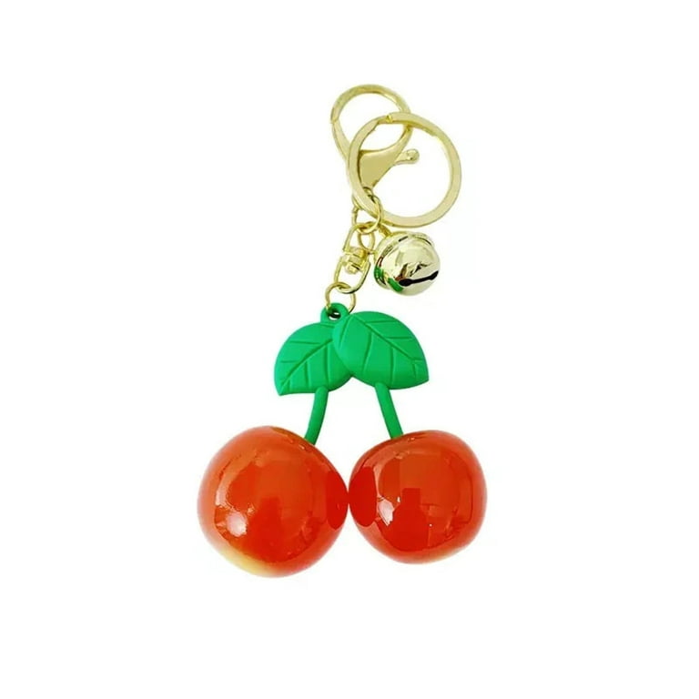 Jumbo Juicy Cherry Keychain Charm