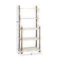 thumbnail image 3 of DecMode 75" x 32" White Wood Farmhouse Shelving Un, 3 of 5