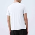 thumbnail image 7 of FRSASU Mens Lightweight Athletic T-Shirt Quick Dry Stretch Crew Neck Short Sleeve Running Workout Gym Tee Shirt White, 7 of 7