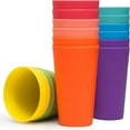 thumbnail image 1 of JUNWELL 12 Pack Kids Cups 5.6oz Small Plastic Cups for Kids  Unbreakable Children Drinking Cups Nesting Tumbler Cup  BPA-Free Colorful Stackable Juice Cups  Assorted Colors  Dishwasher Sa, 1 of 10