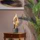 thumbnail image 5 of Estatua de arte abstracto, estatuas decorativas, souvenir, figura de resina, escritorio Oro, 5 of 7