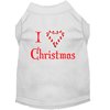 Christmas Screenprinted Dog Shirt, "I Heart Christmas"