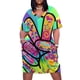 thumbnail image 1 of Peace Man - Hippy Love Vibe Fondo psicodélico Vestido suelto con bolsillo Vestidos de fiesta Vestido para mujeres embarazadas, 1 of 7