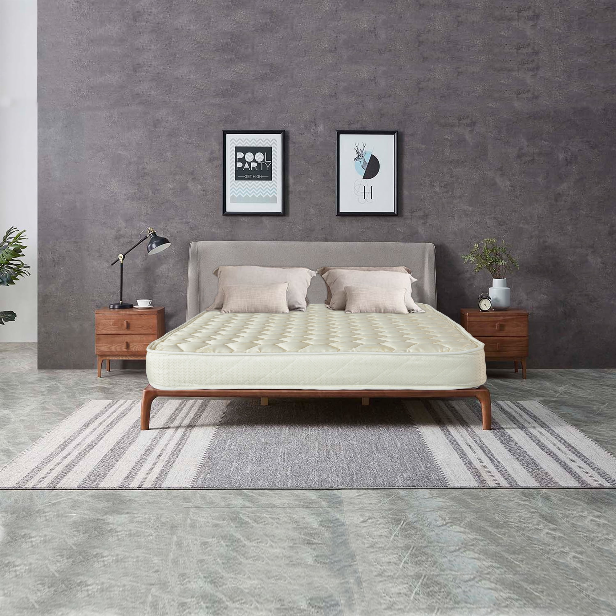 Continental Sleep, 7" Medium Firm High Density Foam Mattress, Good for Kids & Adult, Twin XL.