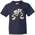 thumbnail image 3 of Inktastic Tragedy and Comedy Stage Masks Youth T-Shirt, 3 of 5