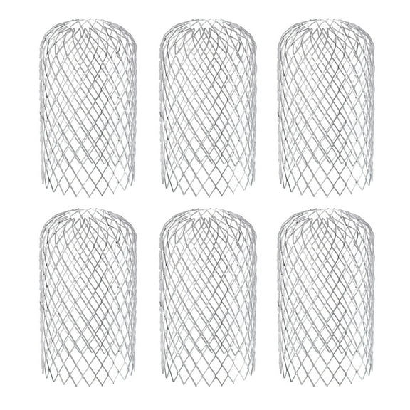 Uxcell Gutter Guard 6" Aluminum Down Pipe Filter Strainer Anti-Blocking Line Cap 6Pack