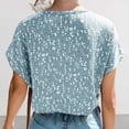 thumbnail image 5 of Womens Tops Dressy Casual Short Sleeve Plus Womens Blouses Dressy Casual Long Womens T Shirts Loose Fit, 5 of 5