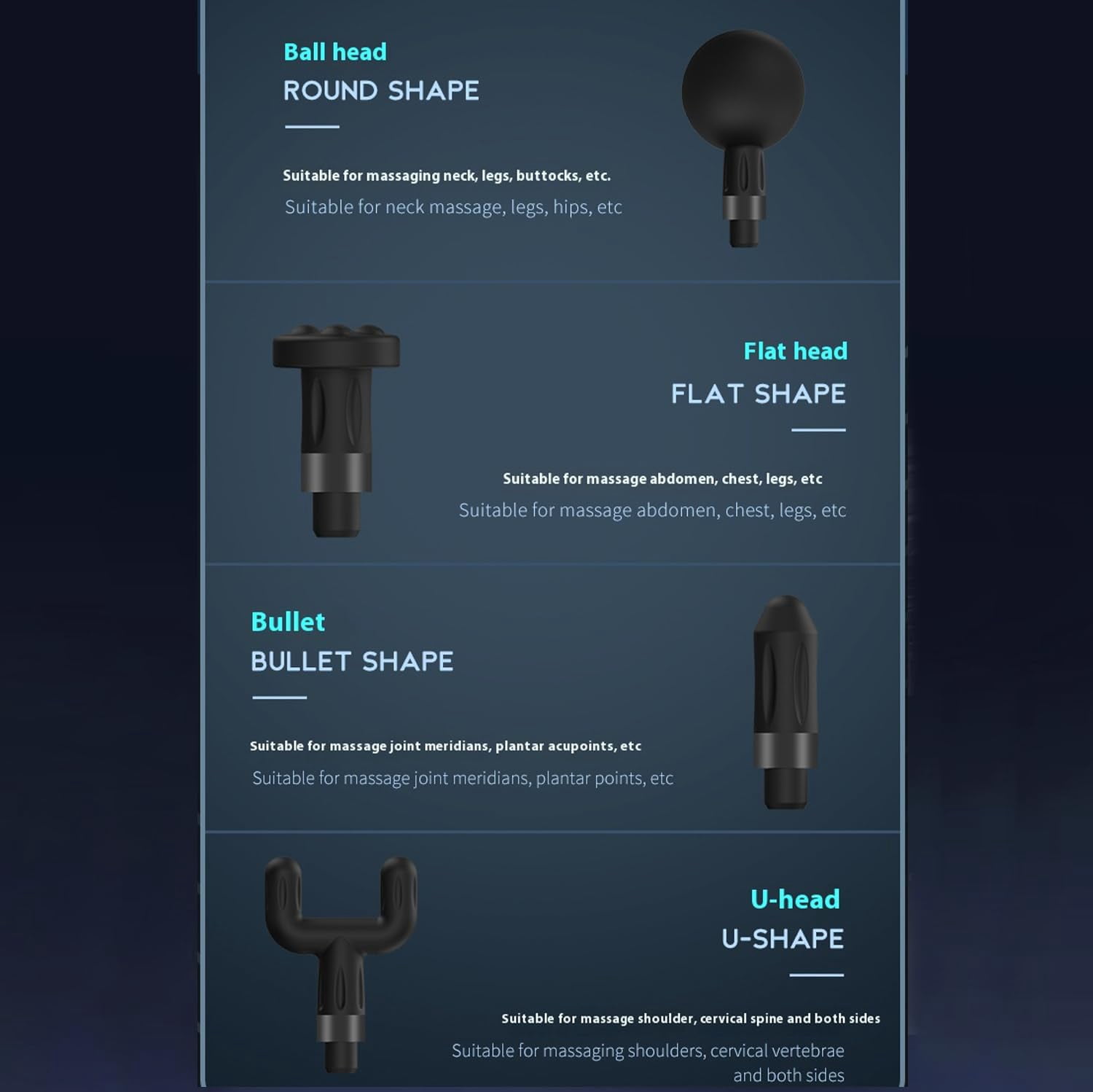 Smart Massage Gun for Deep Tissue Muscle Relief - 9 Speeds LCD Display Quiet Motor Handheld Massager for Back Legs Neck