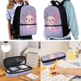 thumbnail image 2 of Uorisanigo Pink Axolotl School Bags for Girls 6-12 Backpack with Lunch Bag Water Bottle Sleeve and Soft Pencil Case 4PCS Set Bookbag with Front Pocket 17 inch School Bag, 2 of 7