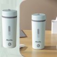 thumbnail image 1 of Hervidor de agua eléctrico portátil para coche Inerposs - Mini tetera 3 en 1 de ebullición rápida con apagado automático para café y té - Blanco, verde, morado (350 ml), 1 of 8