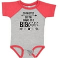 thumbnail image 3 of Inktastic So I'm Little, but I'm Gonna Be a Big Cousin Boys or Girls Baby Bodysuit, 3 of 5