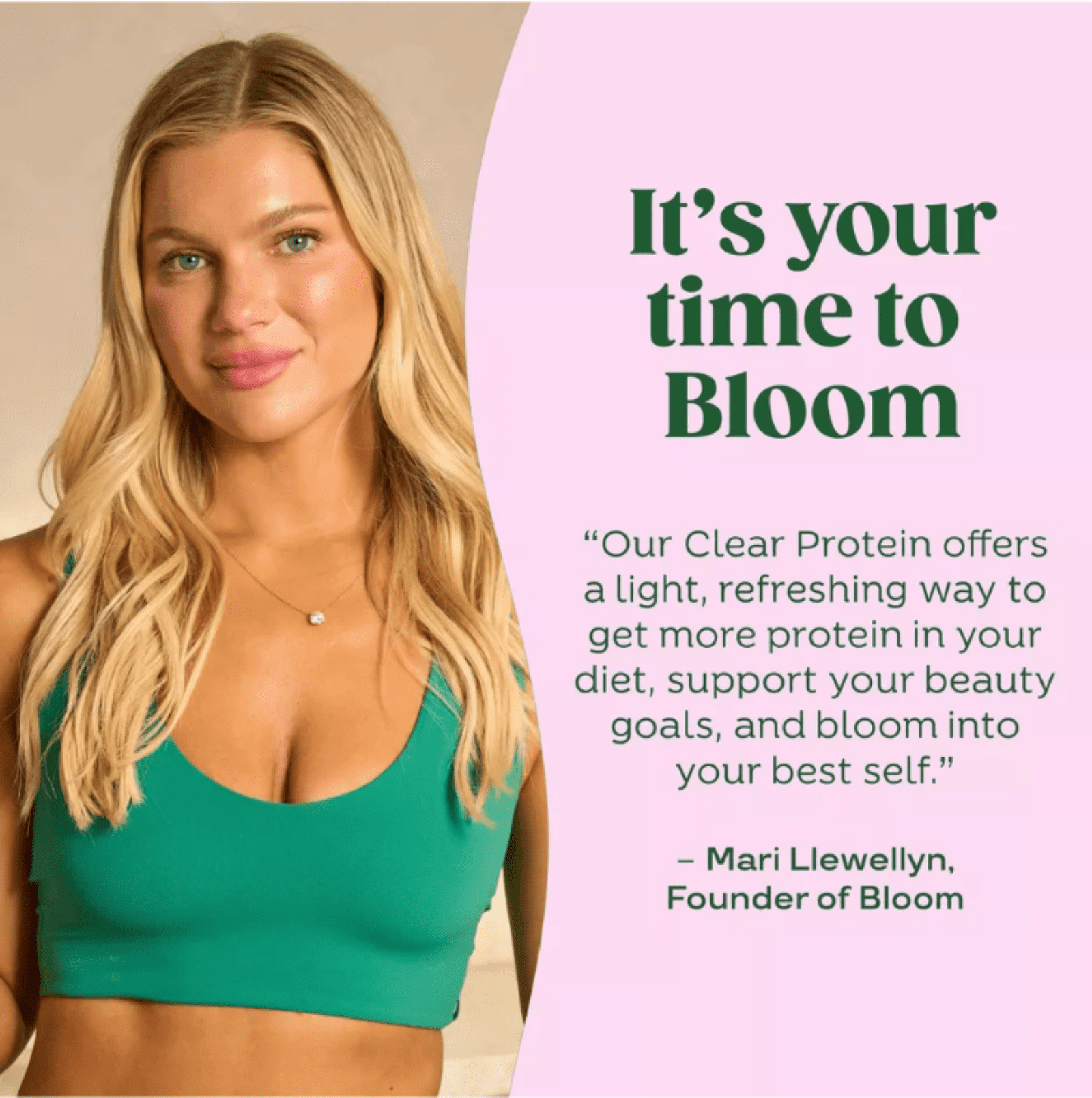 Bloom Nutrition Clear Protein, Raspberry Lemon, 10 Servings