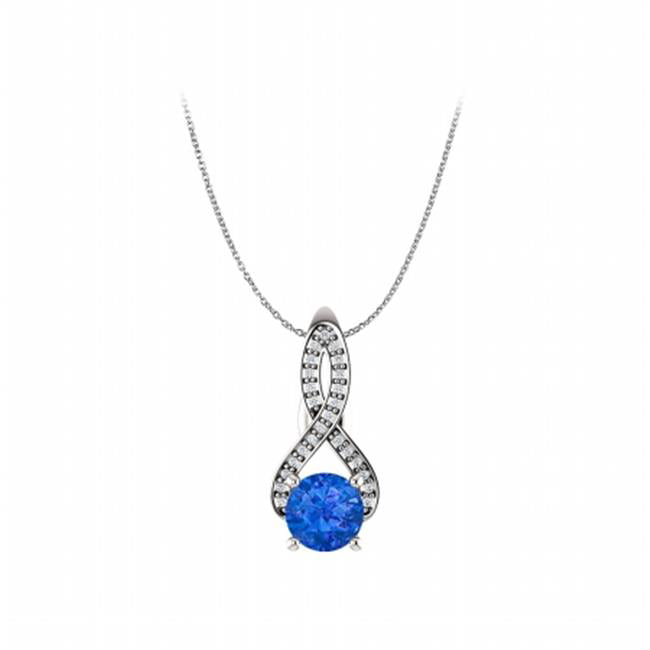 Sterling Silver Rhodium Plated Fits up to 6.00mm Cut-Outs & Synthetic CZ Heart Circle Pendant 