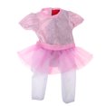 thumbnail image 2 of Vestido de Rosado con Percha para 18 Pulgadas Sunnimix Falda del mono de la muñeca, 2 of 8