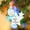 BU.Blue, variant on Baby's First Christmas Ornament, Personalized Resin Keepsake with DIY Name Space - Blue Memorial Decoration for Christmas Tree (3.5 Inch) Blue