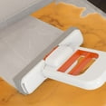 thumbnail image 6 of Mini Portable Self-Squeezing Mop, Mini Foldable Desktop Mop, Wet and Dry Use Cleaning System Sponge Mopa, a one Handed and Highly Absorbent - for Kitchen Countertops Glass Bathroom Car (White-orange), 6 of 9