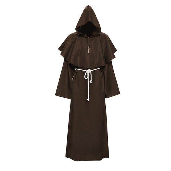 Gothic Style Elegant Unisex Cape With Detachable Hood For