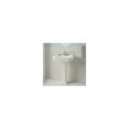 thumbnail image 4 of Homestock Gothic Grandeur 26 Inch Vitreous China Pedestal Lavatory With Mounting Hardware - Compact And Elegant Bathroom Sink, 4 of 8