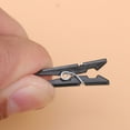 thumbnail image 6 of 100 Pcs Miniature Black Clothes Pins Plastic Clothespin Clothing Clips, 6 of 8
