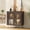 Walnut, variant on Sideboard Buffet Cabinet 32" Modern Storage Cabinet with Adjustable Shelf, Coffee Bar Cabinet with 2 Doors Acrylic for Living Room, Kitchen, Oak