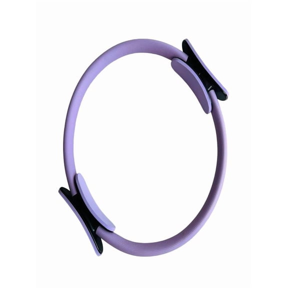 Pilates Ring, 15" Padded - Handle Lightweight Non - Pilates Equipment, Full - Body Toning Fitness Circle for Arms, Thighs & Core,Purple