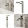 thumbnail image 5 of Indy Single Handle Vessel Bathroom Faucet in Spot Free Stainless Steel (2-Pack), 5 of 15