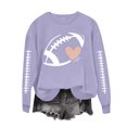 thumbnail image 5 of Oversized Sweatshirts for Women Lightweight Casual Pullover Crew Neck Tops Fashion Cute Print Long Sleeve Sweatshirt, 5 of 6