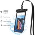 thumbnail image 5 of Waterproof Phone Pouch, Waterproof Phone Case with Lanyard for iPhone 15 14 13 12 11 Pro Max Samsung Galaxy S24 S23 Ultra S22 Plus S21 FE A15 A14 A35 A54 5G, eBizWare Dry Bag 2 Pack - Black, 5 of 9
